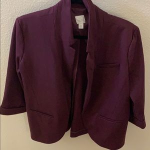 Burgundy Blazer